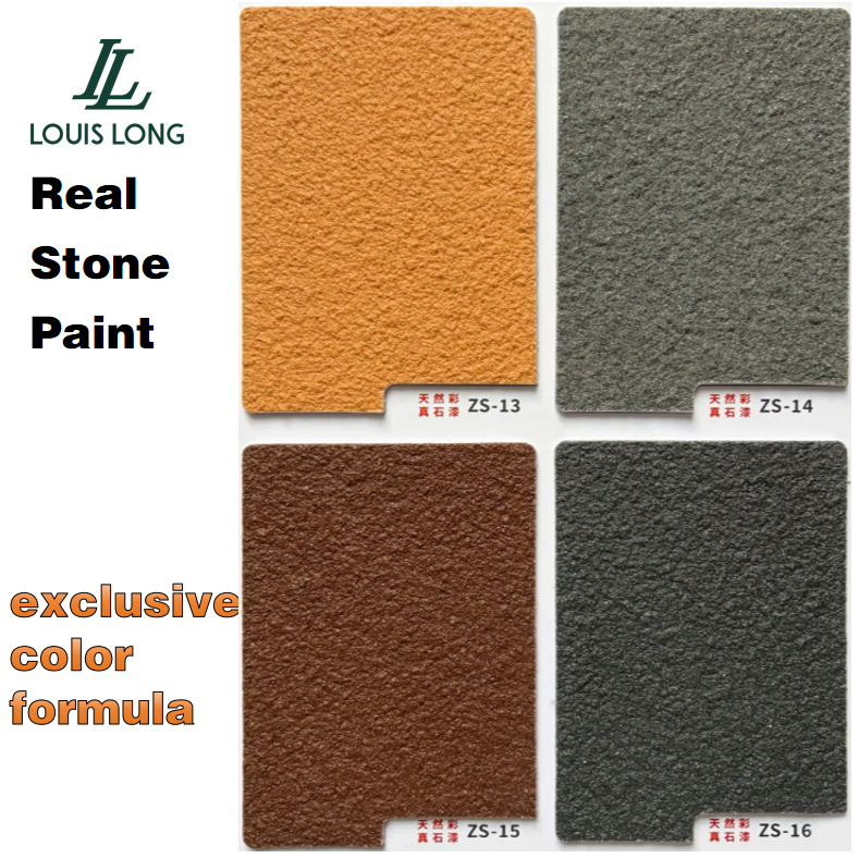 Waterproof Real Stone Topcoat Clear Acrylic Liquid Coating Transparent Protective Coating Exterior Wall Texture Paint Flat